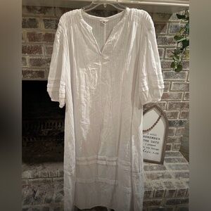 Caslon White Midi Dress